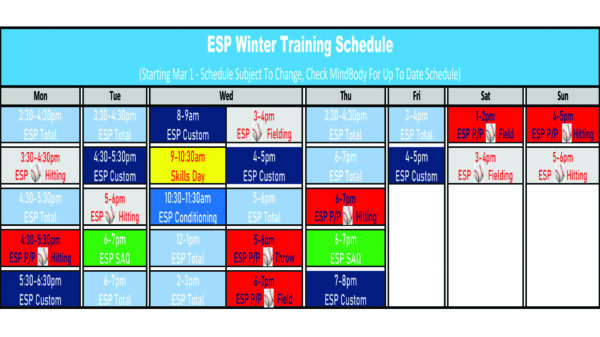 Mar 1 Baseball 2021 ESP Schedule